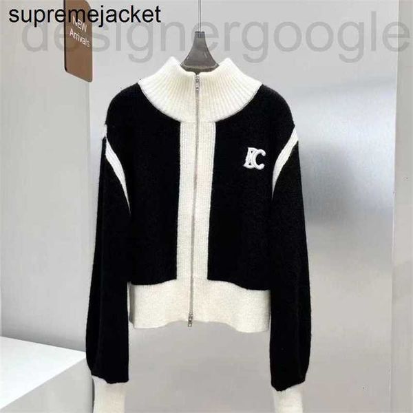 women's sweaters designer high version sweaters cardigan woman black and white color contrast zipper short coat for women in autumn swe, White;black
women's sweaters designer high version sweaters cardigan woman black and white color contrast zipper short coat for women in autumn swe, White;black