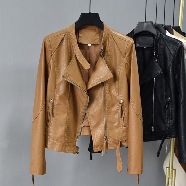 designer womens leather jacket coat woman short coats autumn style slim for lady sheepskin jacket soft feel designer coat luxury designer wo, Black;brown
designer womens leather jacket coat woman short coats autumn style slim for lady sheepskin jacket soft feel designer coat luxury designer wo, Black;brown