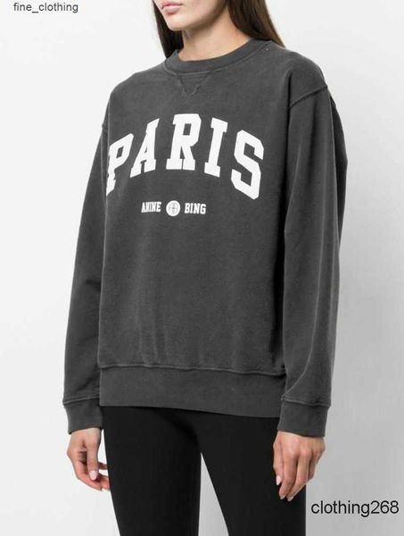 anine bing letter paris women sweatshirt print wash snow black gray round neck cotton sweater designer pullover hoodie
anine bing letter paris women sweatshirt print wash snow black gray round neck cotton sweater designer pullover hoodie