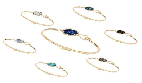 america and europe selling womens gift bracelet beautiful 7 colors natural stone charm bangle6904248, Golden;silver
america and europe selling womens gift bracelet beautiful 7 colors natural stone charm bangle6904248, Golden;silver