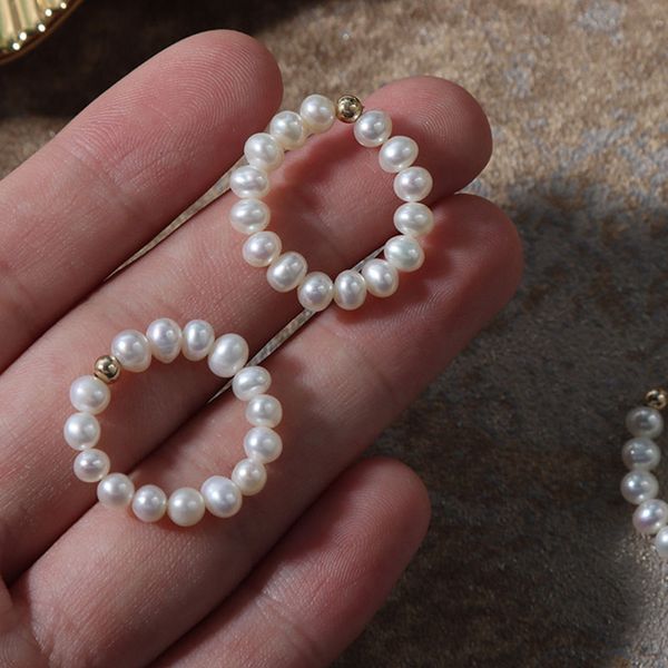 natural freshwater pearl ring geometric pearl beaded elastic rings for women fashion jewelry, Silver
natural freshwater pearl ring geometric pearl beaded elastic rings for women fashion jewelry, Silver