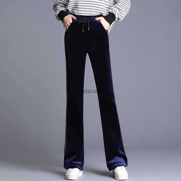 gold velvet fashion women pants balck high waist flare pant women clothes elastic waist casual women long trousers s4xl l230621, Black;white
gold velvet fashion women pants balck high waist flare pant women clothes elastic waist casual women long trousers s4xl l230621, Black;white