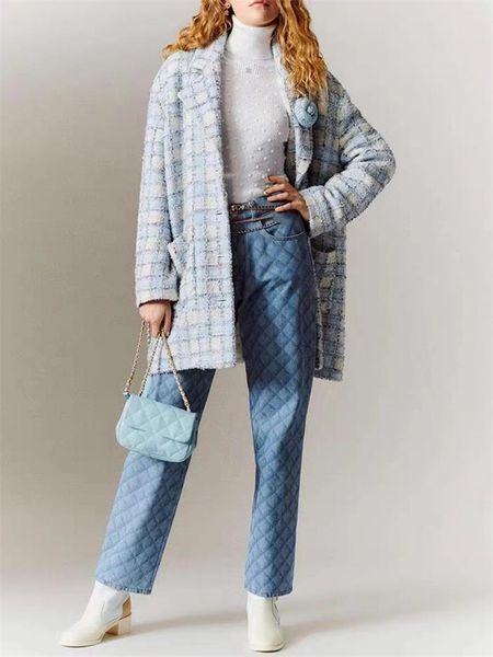 chan new 2023 women's brand jacket ootd designer fashion autumn winter chains tweed coat cccc camellia pattern coats overcoat cardigan, Black;brown
chan new 2023 women's brand jacket ootd designer fashion autumn winter chains tweed coat cccc camellia pattern coats overcoat cardigan, Black;brown