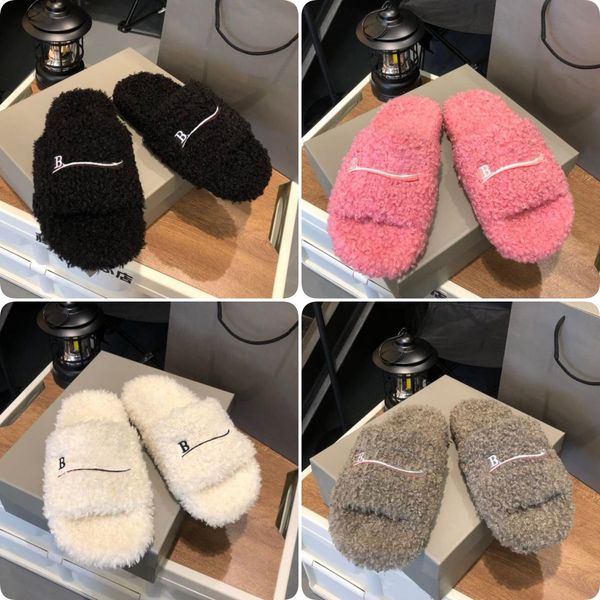 2023 luxury designers women ladies wool slippers slides winter fur fluffy furry warm letters sandals comfortable fuzzy girl flip flops women, Black
2023 luxury designers women ladies wool slippers slides winter fur fluffy furry warm letters sandals comfortable fuzzy girl flip flops women, Black