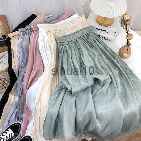 skirts solid color elastic high waist fashion a-line midi skirt women summer korean style casual temperament pleated skirt female j230621, Black
skirts solid color elastic high waist fashion a-line midi skirt women summer korean style casual temperament pleated skirt female j230621, Black