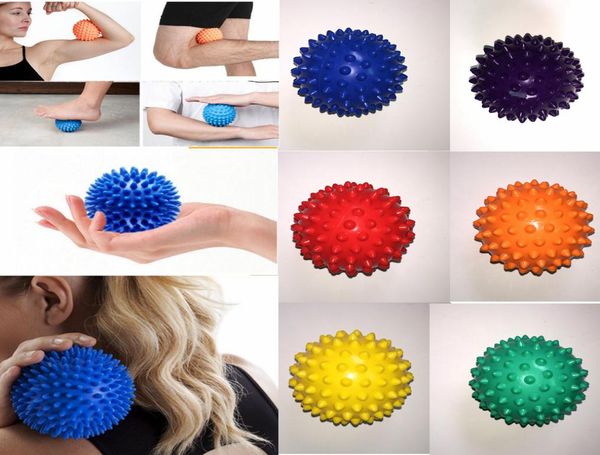 

7cm foot spiky massage ball cervical vertebra recovery acupoint trigger point muscle relax hand pain relief therapy hedgehog ball 2038157