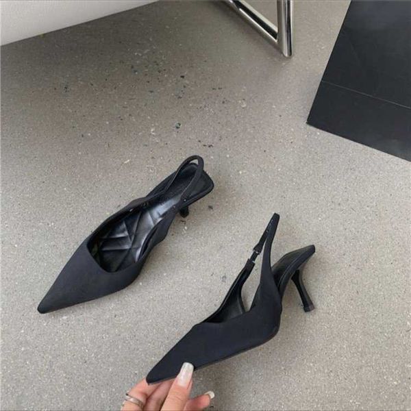 lady sandals french high heels black temperament baotou fairy shoes 2023 new spring/summer fine heel pointed single 230615
lady sandals french high heels black temperament baotou fairy shoes 2023 new spring/summer fine heel pointed single 230615