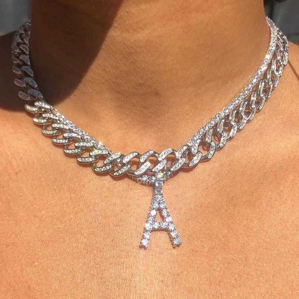 pendant necklaces caraquet ice out a z letter initial necklace silver color tennis chain choker female fashion statement jewelry 230613
pendant necklaces caraquet ice out a z letter initial necklace silver color tennis chain choker female fashion statement jewelry 230613