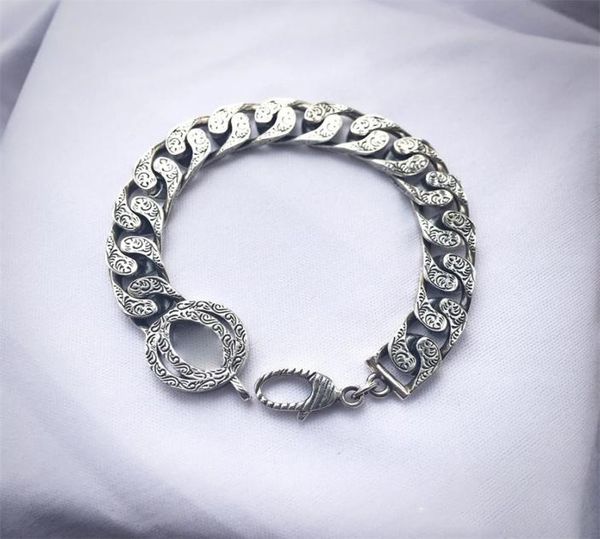 luxury designer bracelets retro silver women and mens thick link chain lovers couple bracelet wedding gift fashion classic jewelry4940006, Black
luxury designer bracelets retro silver women and mens thick link chain lovers couple bracelet wedding gift fashion classic jewelry4940006, Black