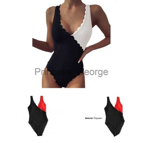 women's plus size swimwear simple women swimsuit petal edge bodysuit women bikini color block wireless swimwear x0621, Black
women's plus size swimwear simple women swimsuit petal edge bodysuit women bikini color block wireless swimwear x0621, Black