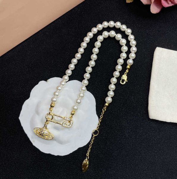 pendant necklaces designer letter vivian chokers luxury women fashion jewelry metal pearl necklace cjeweler westwood tidal flow design 590es, Silver
pendant necklaces designer letter vivian chokers luxury women fashion jewelry metal pearl necklace cjeweler westwood tidal flow design 590es, Silver