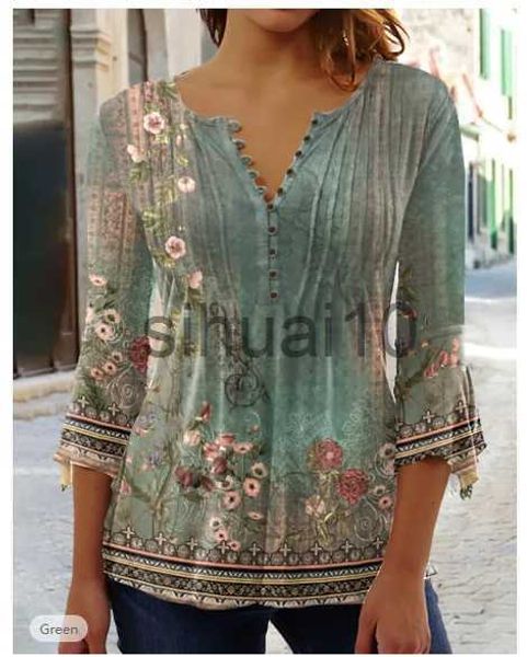 women's blouses shirts women's shirt blouse light blue white pink floral button print 3/4 length sleeve casual holiday basic round
women's blouses shirts women's shirt blouse light blue white pink floral button print 3/4 length sleeve casual holiday basic round
