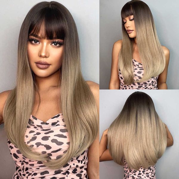 synthetic wigs easihair brown red long wavy ombre synthetic wigs with bangs natural hair for women cosplay halloween heat resistant 230227, Black
synthetic wigs easihair brown red long wavy ombre synthetic wigs with bangs natural hair for women cosplay halloween heat resistant 230227, Black