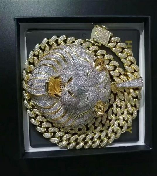 mens jewelry hip hop iced out pendant luxury designer necklace bling diamond cuban link chain big pendants lion animal rapper acce9831105, Silver
mens jewelry hip hop iced out pendant luxury designer necklace bling diamond cuban link chain big pendants lion animal rapper acce9831105, Silver