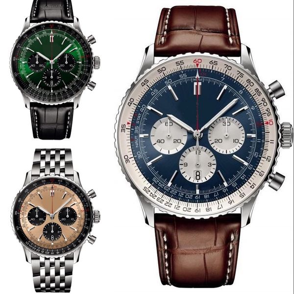 luxury watches for men high end watch chronograph 50mm stainless steel strap navitimer montre de luxe sapphire business perfect designer wat, Slivery;brown
luxury watches for men high end watch chronograph 50mm stainless steel strap navitimer montre de luxe sapphire business perfect designer wat, Slivery;brown