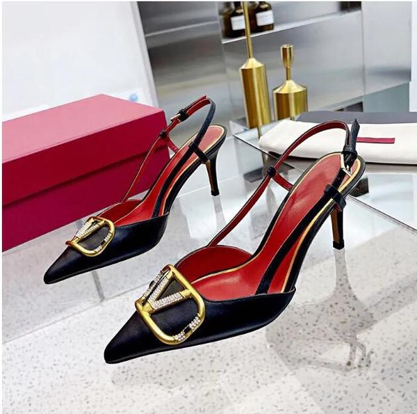 elegant high heeled slingbacks sandals for women cover toe gold metal buckle evening party pumps wedding shoes, Black
elegant high heeled slingbacks sandals for women cover toe gold metal buckle evening party pumps wedding shoes, Black