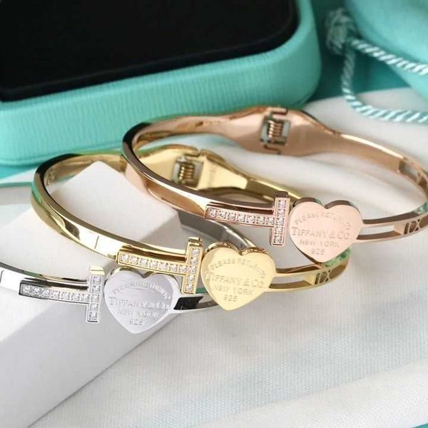 selling item new internet red korean tiffay women's titanium steel bracelet with diamond, Black
selling item new internet red korean tiffay women's titanium steel bracelet with diamond, Black