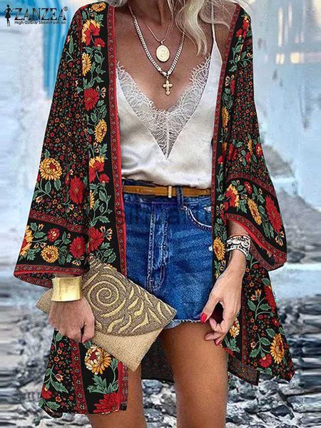 women's blouses shirts zanzea bohemian women beach cardigan summer floral printed blouse kimono vintage open front long sleeve tunic h, White
women's blouses shirts zanzea bohemian women beach cardigan summer floral printed blouse kimono vintage open front long sleeve tunic h, White