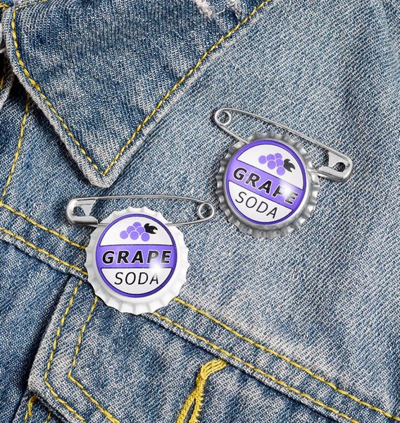 juice soda bottle cap brooches custom capsule brooches bag shirt lapel pin buckle grape jewelry gift for kids friend2070986, Blue
juice soda bottle cap brooches custom capsule brooches bag shirt lapel pin buckle grape jewelry gift for kids friend2070986, Blue