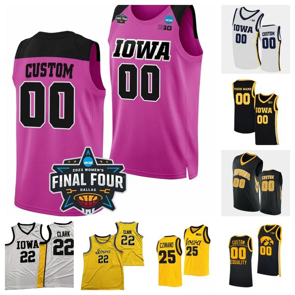 custom caitlin clark jersey 2023 women final four 4 iowa hawkeyes basketball jerseys ncaa college joe toussaint ryan kriener jack nunge tony, Black 
custom caitlin clark jersey 2023 women final four 4 iowa hawkeyes basketball jerseys ncaa college joe toussaint ryan kriener jack nunge tony, Black
