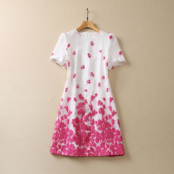 european and american women's clothes 2023 summer new round neck short sleeve floral jacquard nailed bead fashion dress xxl, Black;gray
european and american women's clothes 2023 summer new round neck short sleeve floral jacquard nailed bead fashion dress xxl, Black;gray