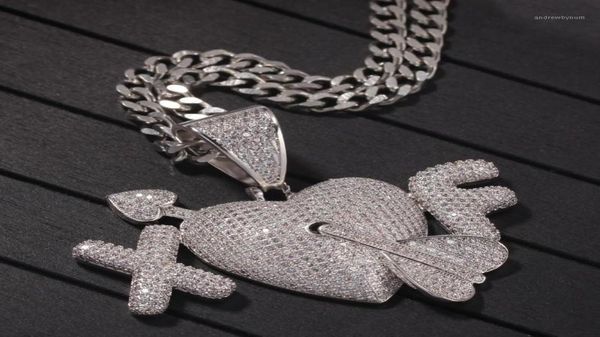 pendant necklaces custom 2 letters an arrow through the heart necklace hip hop full iced out cubic zirconia gold sliver cz stone12093473, Silver
pendant necklaces custom 2 letters an arrow through the heart necklace hip hop full iced out cubic zirconia gold sliver cz stone12093473, Silver