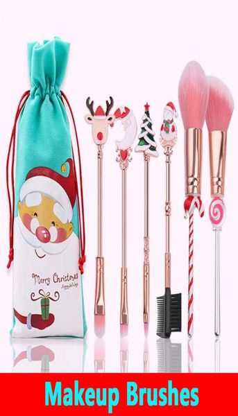 christmas gift cute 6 pcs makeup brushes tool set cosmetic powder eye shadow foundation blush blending beauty makeup brush maquiag9724675 
christmas gift cute 6 pcs makeup brushes tool set cosmetic powder eye shadow foundation blush blending beauty makeup brush maquiag9724675