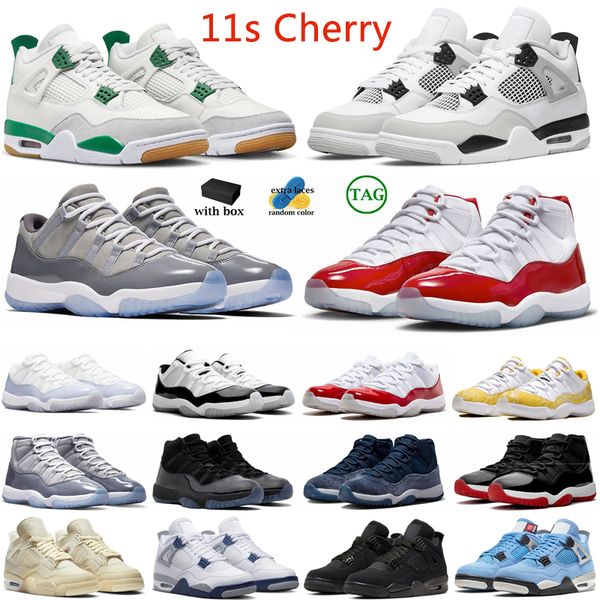 with box jumpman 4s 11s basketball shoes cement grey cherry midnight navy 4 military black pine green 11 concord gamma blue trainers sports
with box jumpman 4s 11s basketball shoes cement grey cherry midnight navy 4 military black pine green 11 concord gamma blue trainers sports