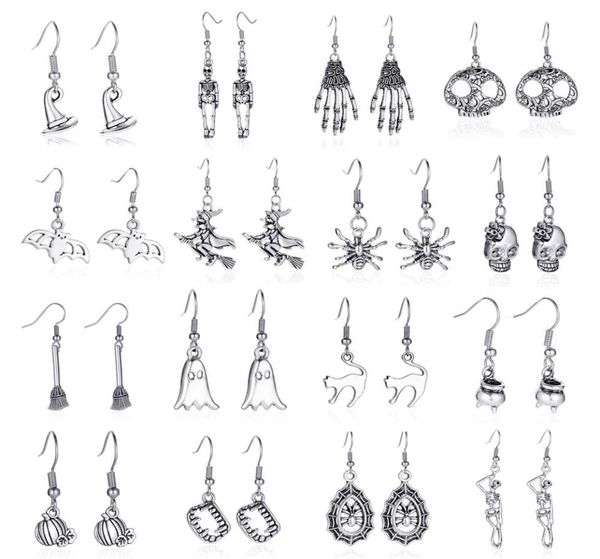 halloween earrings simple retro skull spider ghost witch magic hat bat distressed earrings crossborder holiday jewelry horror fe9993487, Golden;silver
halloween earrings simple retro skull spider ghost witch magic hat bat distressed earrings crossborder holiday jewelry horror fe9993487, Golden;silver