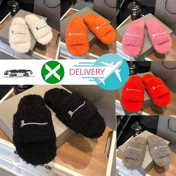 2023 luxury slides paris designer men women slippers ladies wool winter fur fluffy furry warm letters sandals comfortable fuzzy girl flip fl, Black
2023 luxury slides paris designer men women slippers ladies wool winter fur fluffy furry warm letters sandals comfortable fuzzy girl flip fl, Black