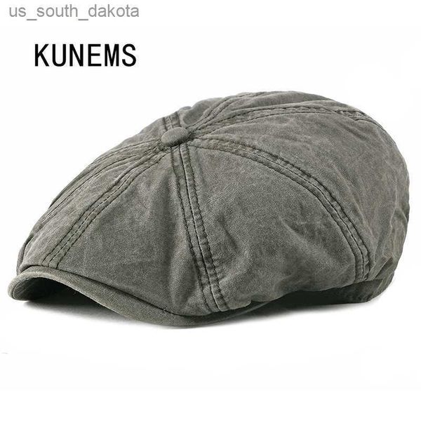 kunems washed cotton berets men hats peaky blinders casual newsboy caps fashion dad hat boina british octagonal cap gorras l230523, Blue;gray
kunems washed cotton berets men hats peaky blinders casual newsboy caps fashion dad hat boina british octagonal cap gorras l230523, Blue;gray