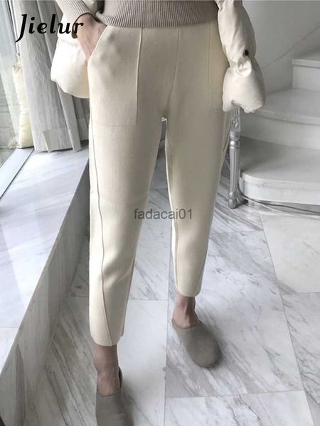 jielur spring casual elastic waist loose women woolen pants autumn winter harem pants high waist s4xl size pocket pantalon, Black;white
jielur spring casual elastic waist loose women woolen pants autumn winter harem pants high waist s4xl size pocket pantalon, Black;white