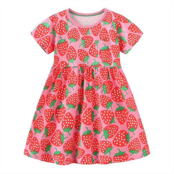 girl's dresses jumping meters summer strawberry summer princess girls clothing dresses cute baby frocks short sleeve cotton costume kid, Red;yellow
girl's dresses jumping meters summer strawberry summer princess girls clothing dresses cute baby frocks short sleeve cotton costume kid, Red;yellow