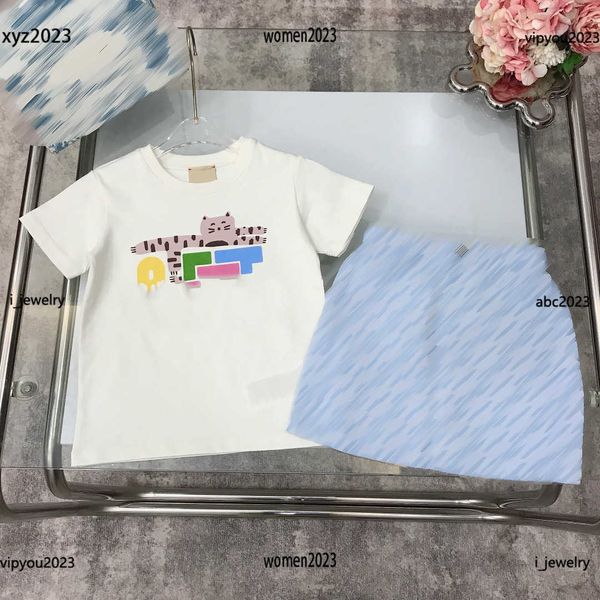 girl tracksuits designer kids clothes baby dress suits 2pcs colorful letter t-shirt and letter printed denim skirt #multiple product, White
girl tracksuits designer kids clothes baby dress suits 2pcs colorful letter t-shirt and letter printed denim skirt #multiple product, White