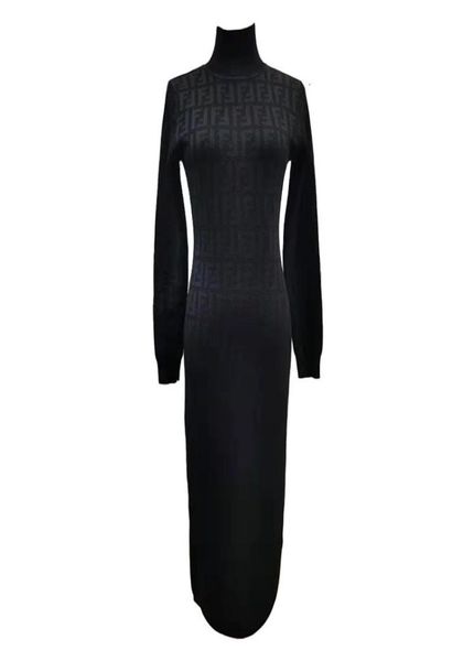 highquality ff highcollar 2019 autumn thin longsleeved letter knitted overknee dress women039s slimfit temperament9210152, Black
highquality ff highcollar 2019 autumn thin longsleeved letter knitted overknee dress women039s slimfit temperament9210152, Black