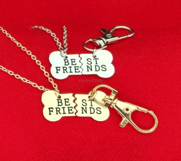 friends dog bone necklace keychain jewelry sets joint pendant women necklaces fashion will and sandy6774437, Silver 
friends dog bone necklace keychain jewelry sets joint pendant women necklaces fashion will and sandy6774437, Silver