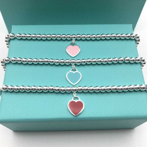 77ml tiyuni network red gift tiffay same style enamel blue heart bracelet 925 sterling silver love ball buddha bead, Golden;silver
77ml tiyuni network red gift tiffay same style enamel blue heart bracelet 925 sterling silver love ball buddha bead, Golden;silver