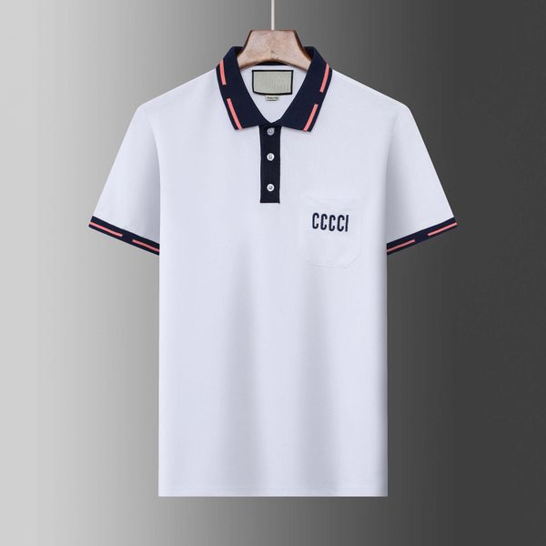 mens fashion design polo shirts luxury italy men designer clothes short sleeve casual man summer t shirt many colors are available, White;black
mens fashion design polo shirts luxury italy men designer clothes short sleeve casual man summer t shirt many colors are available, White;black