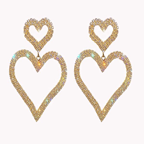 fashionable exaggerated s925 silver needle double with diamond inlay, versatile style, long heart and earrings hair accessories charms
fashionable exaggerated s925 silver needle double with diamond inlay, versatile style, long heart and earrings hair accessories charms