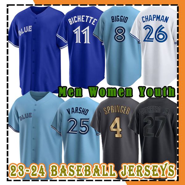 toronto 27 vladimir guerrero jr baseball jerseys 11 bo bichette blue daulton varsho jays cavan biggio george springer matt chapman alejandro, Blue;black
toronto 27 vladimir guerrero jr baseball jerseys 11 bo bichette blue daulton varsho jays cavan biggio george springer matt chapman alejandro, Blue;black