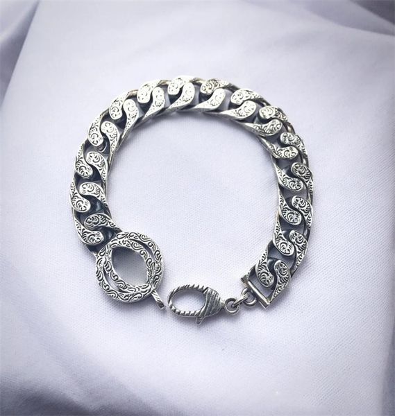 luxury designer bracelets retro silver women and mens thick link chain lovers couple bracelet wedding gift fashion classic jewelry3308989, Black
luxury designer bracelets retro silver women and mens thick link chain lovers couple bracelet wedding gift fashion classic jewelry3308989, Black