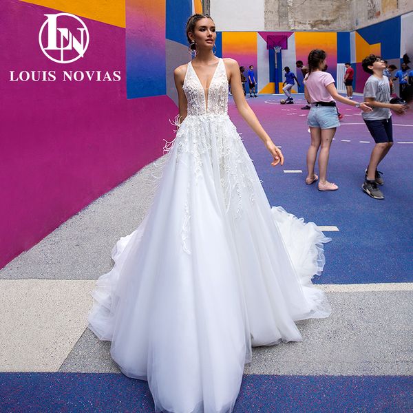 a-line sleeveless wedding dress 2023 embroidery beading deep v-neck 3d-floral appliques lace dress for bride vestidos de novia, White
a-line sleeveless wedding dress 2023 embroidery beading deep v-neck 3d-floral appliques lace dress for bride vestidos de novia, White