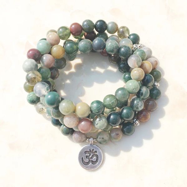 sn1034fashion womens wrap bracelet trendy india agate necklace 108 mala fancy jasper beads breaclet, Black
sn1034fashion womens wrap bracelet trendy india agate necklace 108 mala fancy jasper beads breaclet, Black