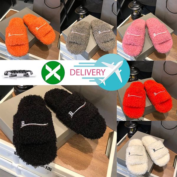2023 luxurys designers women ladies wool slippers slides winter fur fluffy furry warm letters sandals comfortable fuzzy girl flip flop slipp, Black
2023 luxurys designers women ladies wool slippers slides winter fur fluffy furry warm letters sandals comfortable fuzzy girl flip flop slipp, Black