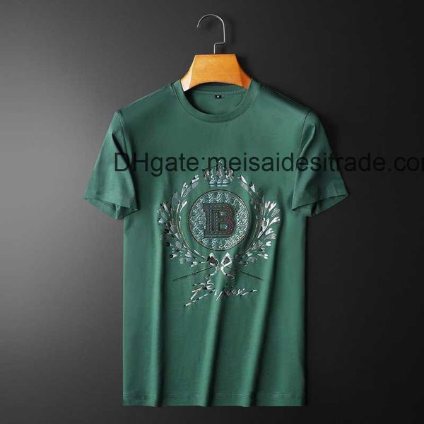 aaaaa designer luxury t-shirt bur brand summer new silk cotton embroidery short sleeve men's slim fit versatile round neck t-shirt, White;black
aaaaa designer luxury t-shirt bur brand summer new silk cotton embroidery short sleeve men's slim fit versatile round neck t-shirt, White;black