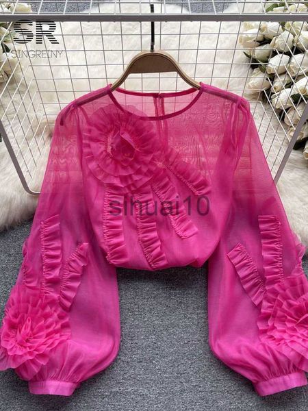 women's blouses shirts singreiny ruffled patchwork chiffon shirt women lantern sleeve o neck solid fashion loose ladies y2k elegant sun, White
women's blouses shirts singreiny ruffled patchwork chiffon shirt women lantern sleeve o neck solid fashion loose ladies y2k elegant sun, White
