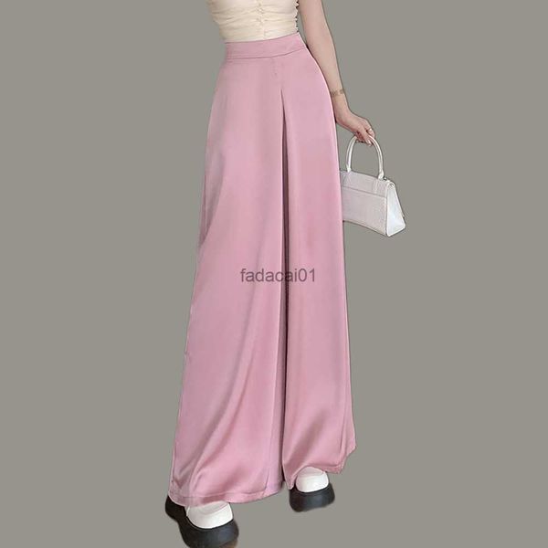 2023 summer fashion women new satin high waist wide leg pants loose long trousers femme chic ladies dance skirt pants l230621, Black;white
2023 summer fashion women new satin high waist wide leg pants loose long trousers femme chic ladies dance skirt pants l230621, Black;white