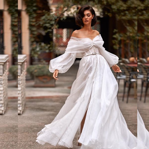 organza off shoulder lace wedding dress with wrap deep spit bow bridal wedding gown women dress for bride, White
organza off shoulder lace wedding dress with wrap deep spit bow bridal wedding gown women dress for bride, White