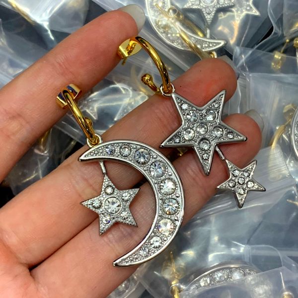 new designed triomphe arch moon star peadant earrings in brass women ear studs designer jewelry ce line901192, Golden;silver
new designed triomphe arch moon star peadant earrings in brass women ear studs designer jewelry ce line901192, Golden;silver