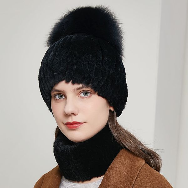 womens warm real rex rabbit fur hat + scarf set knitted outdoor ski cap collar shawl beanie, Blue;gray
womens warm real rex rabbit fur hat + scarf set knitted outdoor ski cap collar shawl beanie, Blue;gray